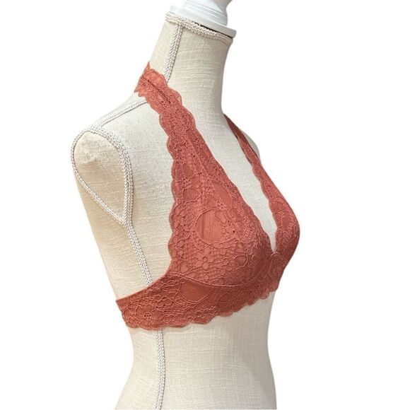 NWT Free People intimate Last Dance Plunge Bralette in Bronze Size S - Picture 3 of 5